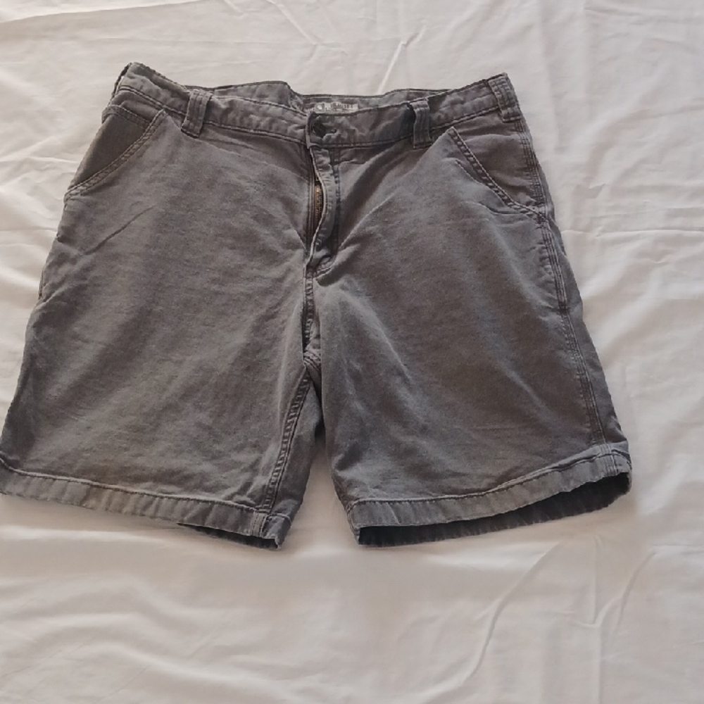Carhartt Men's Charcoal Flat Front Shorts